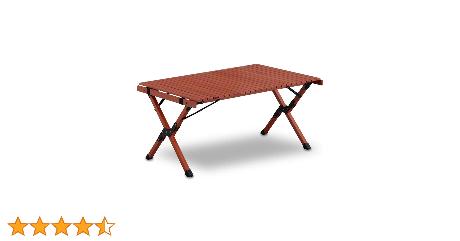 Amazon | FIELDOOR ウッドロールトップテーブル 【ナチュラル】 幅120